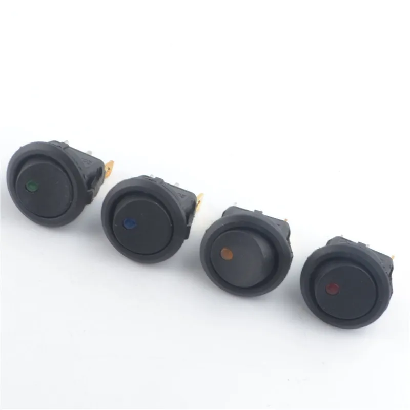 4Pcs Car 12V / 220V 3 Pin 4 color each cat's eye Round Rocker Dot Boat LED Light Toggle Switch SPST
4Pcs Car 12V / 220V 3 Pin 4 color each cat's eye Round Rocker Dot Boat LED Light Toggle Switch SPST