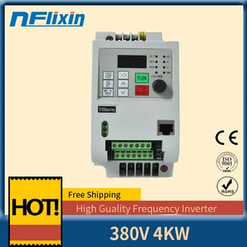 AC 380V 4KW three phase output VFD Frequency Converter for motor speed 50HZ 60HZ Adjustable frequency inverter
AC 380V 4KW three phase output VFD Frequency Converter for motor speed 50HZ 60HZ Adjustable frequency inverter
