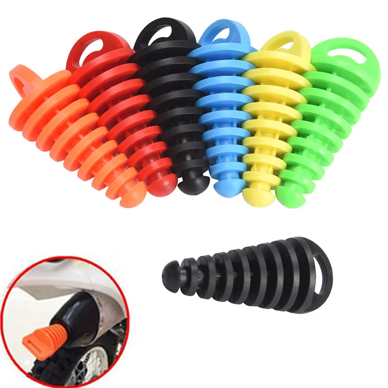 

1pcs Motorcycle Exhaust Pipe Motocross Tailpipe PVC Air-bleeder Plug Exhaust Silencer Muffler Wash Plug Pipe Protector