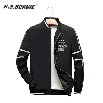 H.S.BONNIE SPRING Autumn Mens Jacket RIB Collar Baseball Jacket Casual Thin High Quality Size M-4XL 2019 Quality Solid Male Coat
H.S.BONNIE SPRING Autumn Mens Jacket RIB Collar Baseball Jacket Casual Thin High Quality Size M-4XL 2019 Quality Solid Male Coat