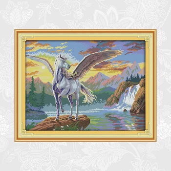 Flying Horse Cross-stitch Handwork Beginner Embroidery Sets Printed Canvas 11CT 14CT Needlework Home Decor
Flying Horse Cross-stitch Handwork Beginner Embroidery Sets Printed Canvas 11CT 14CT Needlework Home Decor
