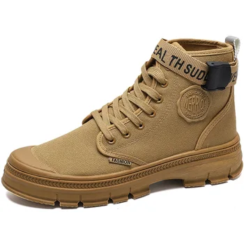 2020 New Flat heel men boots canvas Increase Shoes male Round head Solid Color Lace up fashion winter Botas Hombre Size 39-44
2020 New Flat heel men boots canvas Increase Shoes male Round head Solid Color Lace up fashion winter Botas Hombre Size 39-44