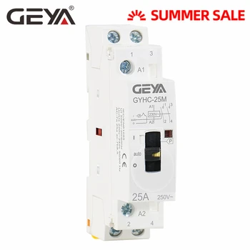 GEYA Manual Type Modular Contactor 2P 16A 20A 25A 2NO or 2NC 220V Manual Control Household Contactor Din Rail Type
GEYA Manual Type Modular Contactor 2P 16A 20A 25A 2NO or 2NC 220V Manual Control Household Contactor Din Rail Type