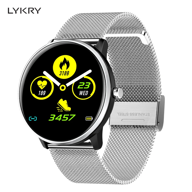 LYKRY MX6 Smartwatch Blood Pressure Heart Rate Monitor IP68 Waterproof Sport watch Multi-languages Smart Clock Alarm Reminder
LYKRY MX6 Smartwatch Blood Pressure Heart Rate Monitor IP68 Waterproof Sport watch Multi-languages Smart Clock Alarm Reminder