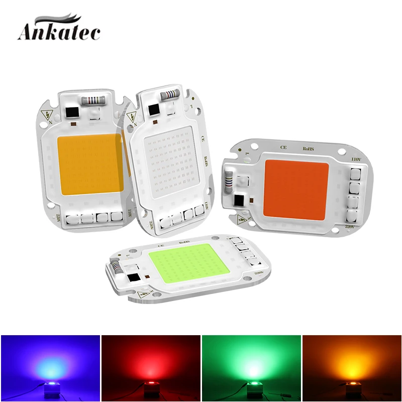 LED COB Lamp Pearl 50W AC110V AC220V Smart IC LED Chip DIY For LED Floodlight Decoration Red Green Blue Yellow
LED COB Lamp Pearl 50W AC110V AC220V Smart IC LED Chip DIY For LED Floodlight Decoration Red Green Blue Yellow