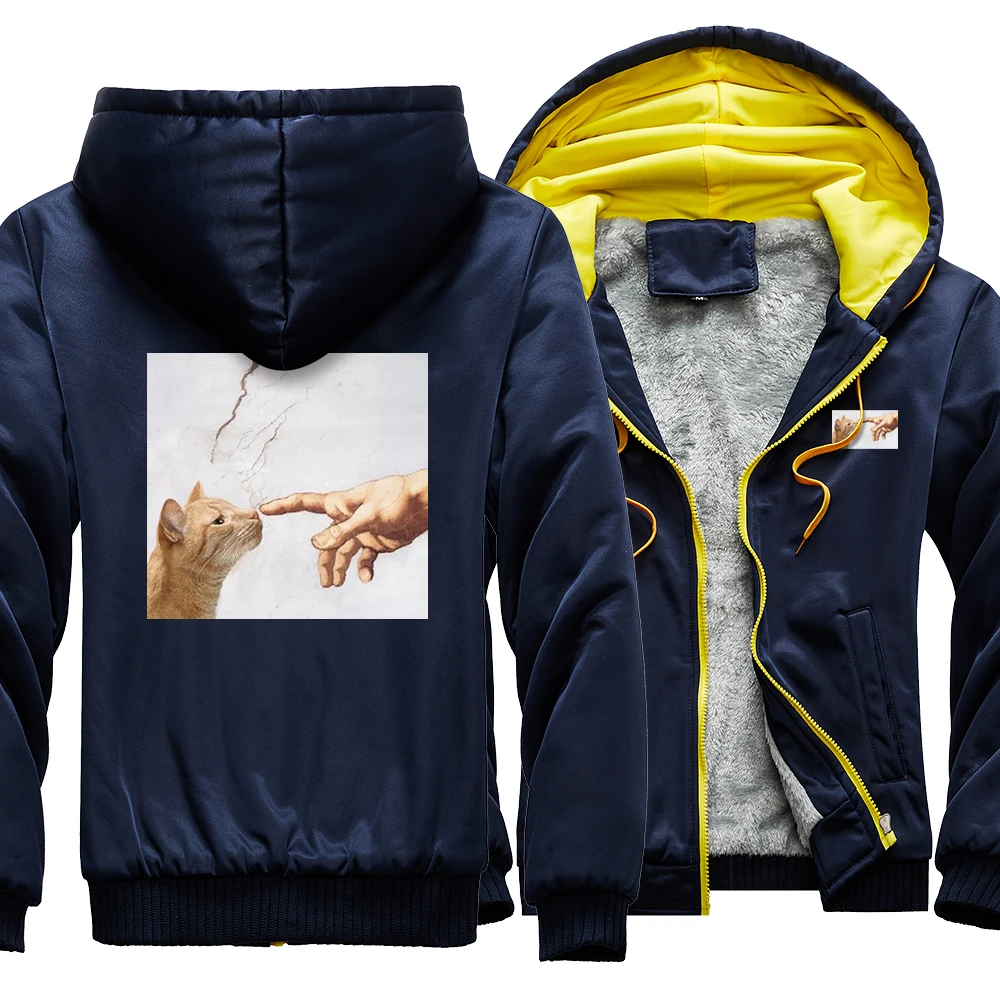 Cat Funny Printing Hip Hop Male Jacket Cartoon Zipper Solid Color Jackets Cute Zipper Sweatshirt Winter Mens Hooded
Cat Funny Printing Hip Hop Male Jacket Cartoon Zipper Solid Color Jackets Cute Zipper Sweatshirt Winter Mens Hooded
