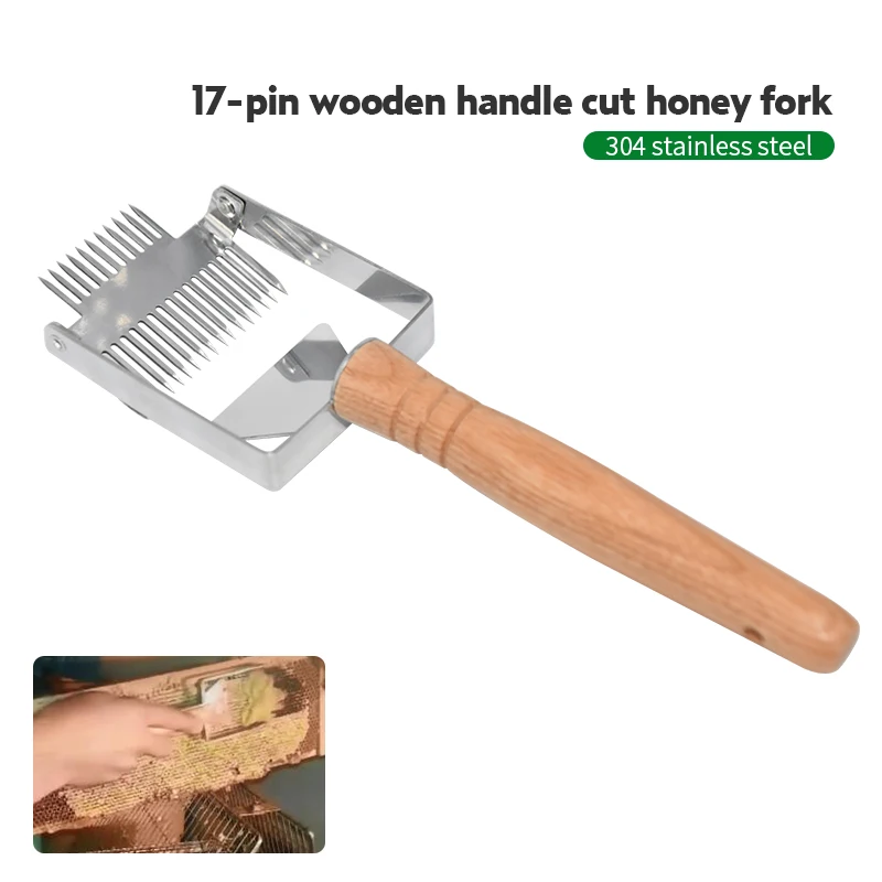 Stainless Steel Bee Hive Uncapping Fork Scraper Shovel 2 In 1 Honey Comb Double Needle Beekeeping Tools for Beekeeper
Stainless Steel Bee Hive Uncapping Fork Scraper Shovel 2 In 1 Honey Comb Double Needle Beekeeping Tools for Beekeeper