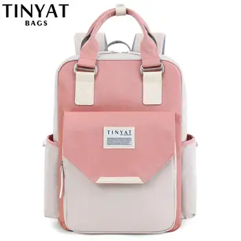 TINYAT Candy women canvas backpack waterproof feminina laptop backpack 15 Pink Patchwork school backpacks bags for teenage girls
TINYAT Candy women canvas backpack waterproof feminina laptop backpack 15 Pink Patchwork school backpacks bags for teenage girls