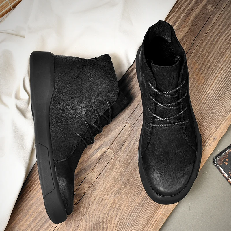Brand Winter Men Snow Boots Ankle Boots Man Genuine Leather Plush Warm Men Motorcycle Boots Autumn Outdoor Man Shoes Size 37-47
Brand Winter Men Snow Boots Ankle Boots Man Genuine Leather Plush Warm Men Motorcycle Boots Autumn Outdoor Man Shoes Size 37-47