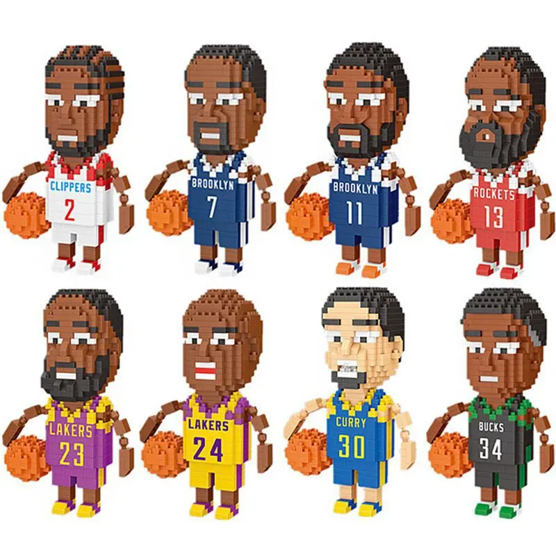 Micro Basketball Player Mini Building Blocks Diamond Figure Bricks Toys DIY Educational Model Harden Curry Kobe James
Micro Basketball Player Mini Building Blocks Diamond Figure Bricks Toys DIY Educational Model Harden Curry Kobe James