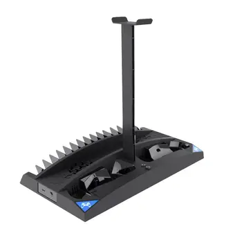 6 in 1 PS4 / PS4 Slim / PS4 Pro Charging Base Dual Controller Charger with Headphone Stand Vertical Console Cooling Fan
6 in 1 PS4 / PS4 Slim / PS4 Pro Charging Base Dual Controller Charger with Headphone Stand Vertical Console Cooling Fan