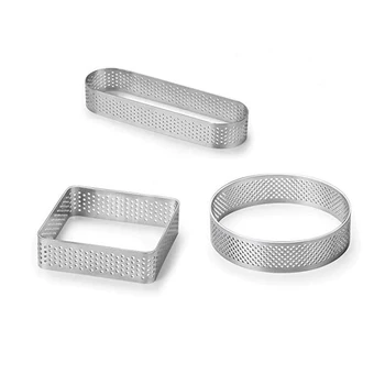 3 Pcs Tart Rings Kitchen Perforated Stainless Steel Baking Tool Mousse Mould Cake Mold for Dessert Shop Home Cafe
3 Pcs Tart Rings Kitchen Perforated Stainless Steel Baking Tool Mousse Mould Cake Mold for Dessert Shop Home Cafe