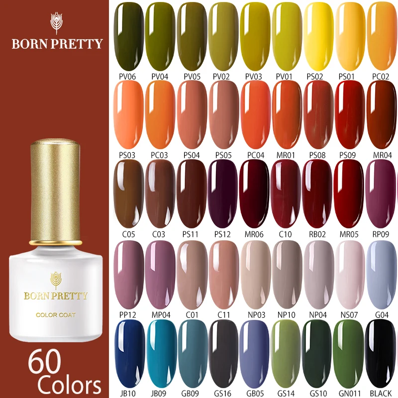 BORN PRETTY Autumn Series Gel Nail Polish 60 Colors 6ml Orange Yellow Pure Nail Color Soak Off UV Gel Lacquer Varnish Manicure
BORN PRETTY Autumn Series Gel Nail Polish 60 Colors 6ml Orange Yellow Pure Nail Color Soak Off UV Gel Lacquer Varnish Manicure