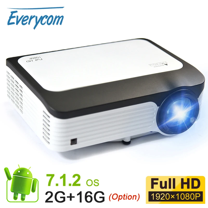 Фото Проектор Everycom L6 1080p Full HD 1920*1080 Wi-Fi Android | Электроника