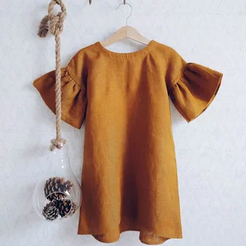 New Solid Color Cotton Linen Comfortable Middle Sleeve Baby Pleated Skirt Girl Princess Skirts Kids Clothes Casual Holiday Dress
New Solid Color Cotton Linen Comfortable Middle Sleeve Baby Pleated Skirt Girl Princess Skirts Kids Clothes Casual Holiday Dress