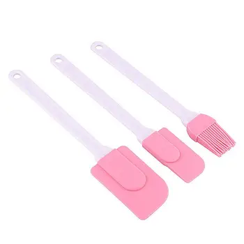 Baking Tools Silicone Scraping Three-Piece - Cake Cream Scraping - Silicone Brush
Baking Tools Silicone Scraping Three-Piece - Cake Cream Scraping - Silicone Brush