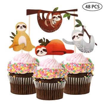 4pcs/Set Cute Sloth Creative Cake Topper Set Cake Insert Card Cake Decor For Birthday Festival Party
4pcs/Set Cute Sloth Creative Cake Topper Set Cake Insert Card Cake Decor For Birthday Festival Party