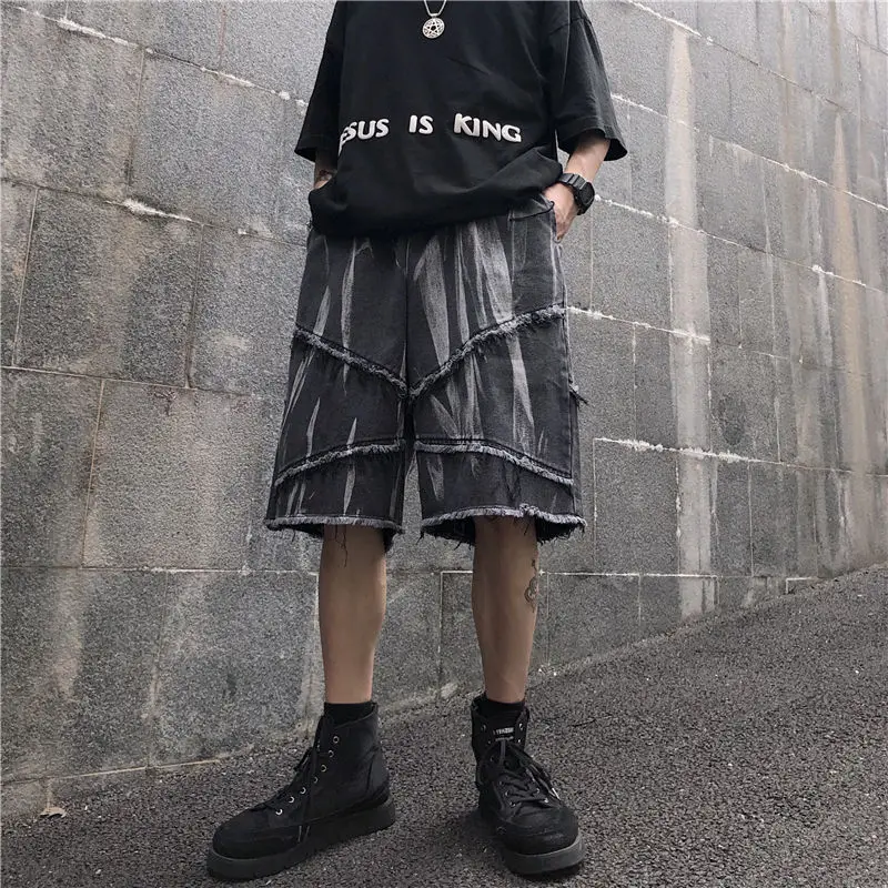 Summer Tie-dye Jeans Men's Fashion Casual Retro Straight Denim Shorts Men Streetwear Wild Loose Hip-hop Short Jeans Mens
Summer Tie-dye Jeans Men's Fashion Casual Retro Straight Denim Shorts Men Streetwear Wild Loose Hip-hop Short Jeans Mens