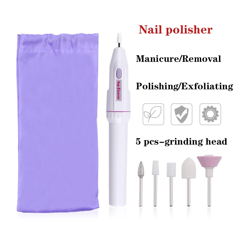 1 Set Electric Nail Polisher Mini Nail Polisher Provides 5 Nail Polish Heads Nail Clippers Nail Repair Tools Pedicure Machine
1 Set Electric Nail Polisher Mini Nail Polisher Provides 5 Nail Polish Heads Nail Clippers Nail Repair Tools Pedicure Machine
