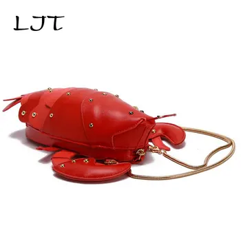 LJT Personality Creative Lobster Design Cartoon Chain Shoulder Messenger Bag Handbags Flap 3D Funny Crossbody Bag Purse Clutch
LJT Personality Creative Lobster Design Cartoon Chain Shoulder Messenger Bag Handbags Flap 3D Funny Crossbody Bag Purse Clutch