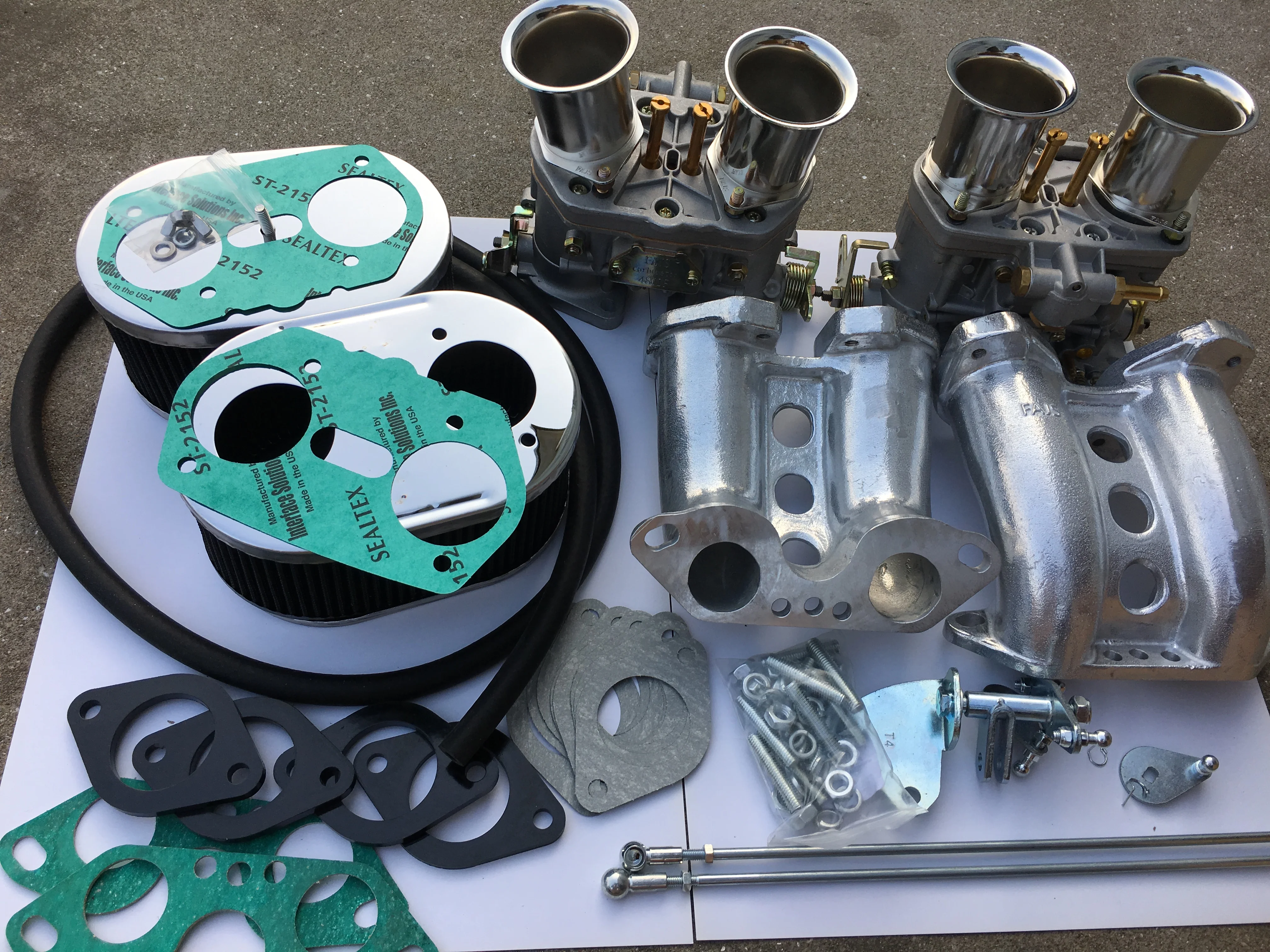 SherryBerg fajs Carburetor Kit for VW Bus Type IV TYPE 4 Porsche 914 Dual 48IDF replace weber kit upgrade kit carburettor
SherryBerg fajs Carburetor Kit for VW Bus Type IV TYPE 4 Porsche 914 Dual 48IDF replace weber kit upgrade kit carburettor