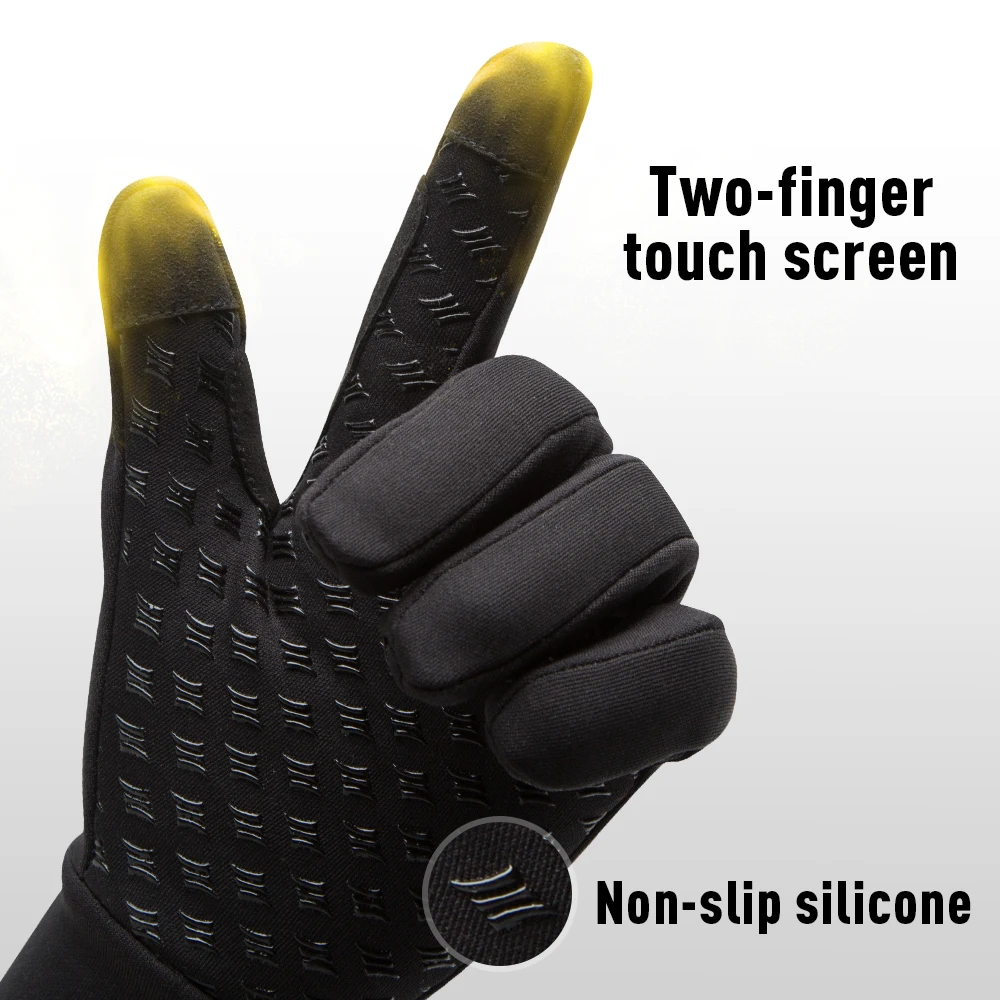 Santic перчатки для велоспорта мужские зимние теплые полный палец с сенсорной