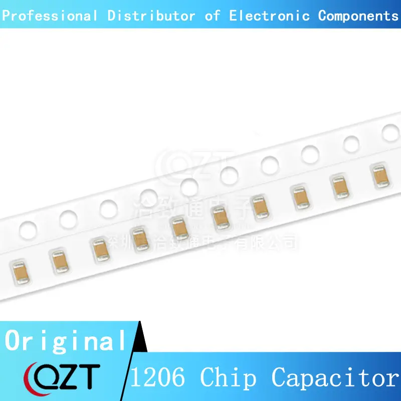 

100pcs 1206 SMD Chip Multilayer Ceramic Capacitor 0.5pF - 100uF 10pF 100pF 1nF 10nF 15nF 100nF 0.1uF 1uF 2.2uF 4.7uF 10uF 47uF