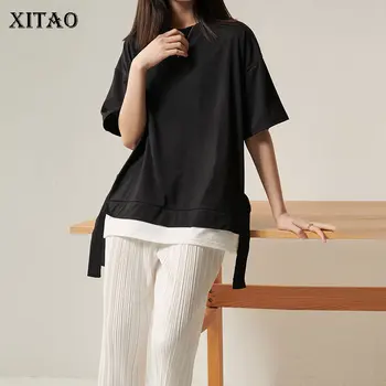 XITAO Korean Style Fake Two Piece Ribbon T Shirt Loose Plus Size Wild Women Tops Fashion Women Clothes 2020 Spring New DMY4273
XITAO Korean Style Fake Two Piece Ribbon T Shirt Loose Plus Size Wild Women Tops Fashion Women Clothes 2020 Spring New DMY4273