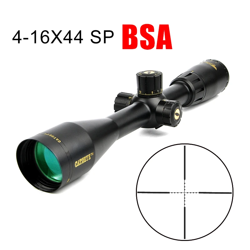 BSA OPTICS 4-16X44 SP Cat Eye Hunting Riflescope Tactical Rifle Scope Long Range Riflescope For Sniper Airsoft
BSA OPTICS 4-16X44 SP Cat Eye Hunting Riflescope Tactical Rifle Scope Long Range Riflescope For Sniper Airsoft