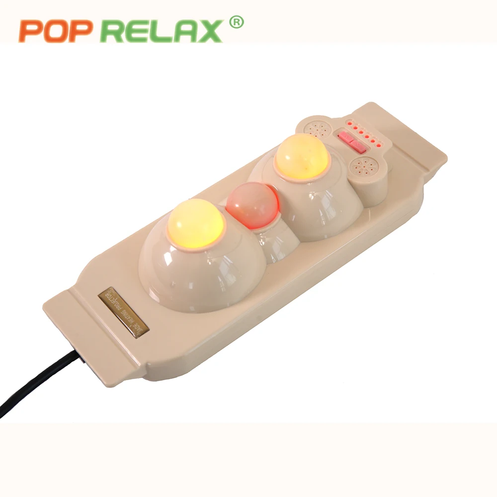 

POP RELAX 3 balls heated jade roller prostate massager for men infrared therapy body rolling massage projector heater instrument