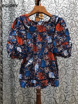 High Quality Designer Blouses 2020 Summer Casual Tops Women Sexy Square Collar Seashell Print Embroidery Short Sleeve Tops Shirt
High Quality Designer Blouses 2020 Summer Casual Tops Women Sexy Square Collar Seashell Print Embroidery Short Sleeve Tops Shirt