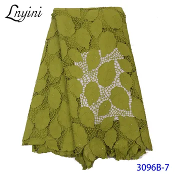 High Quality African Cotton Dry Lace Fabric with Stones Swiss Voile Lace Embroiderey Cord Guipure Lace for Wedding Dress L3096B 
High Quality African Cotton Dry Lace Fabric with Stones Swiss Voile Lace Embroiderey Cord Guipure Lace for Wedding Dress L3096B