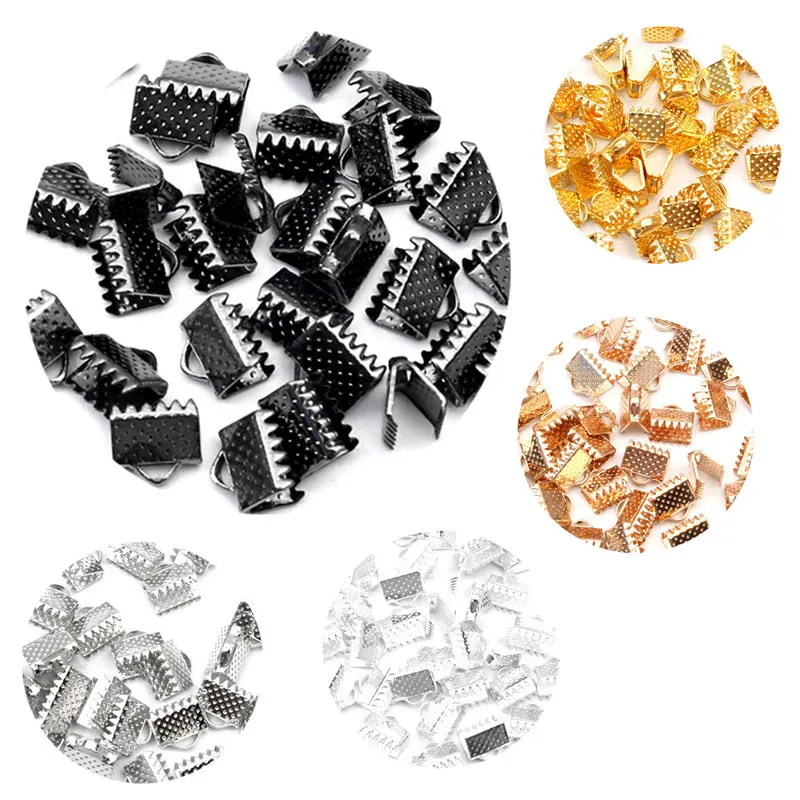 50-100pcs 8-16mm Textured End Caps Crimp Beads Cord Flat Cover Clasps Clip Foldover Fit Jewelry Necklace Connectors Findings DIY
50-100pcs 8-16mm Textured End Caps Crimp Beads Cord Flat Cover Clasps Clip Foldover Fit Jewelry Necklace Connectors Findings DIY
