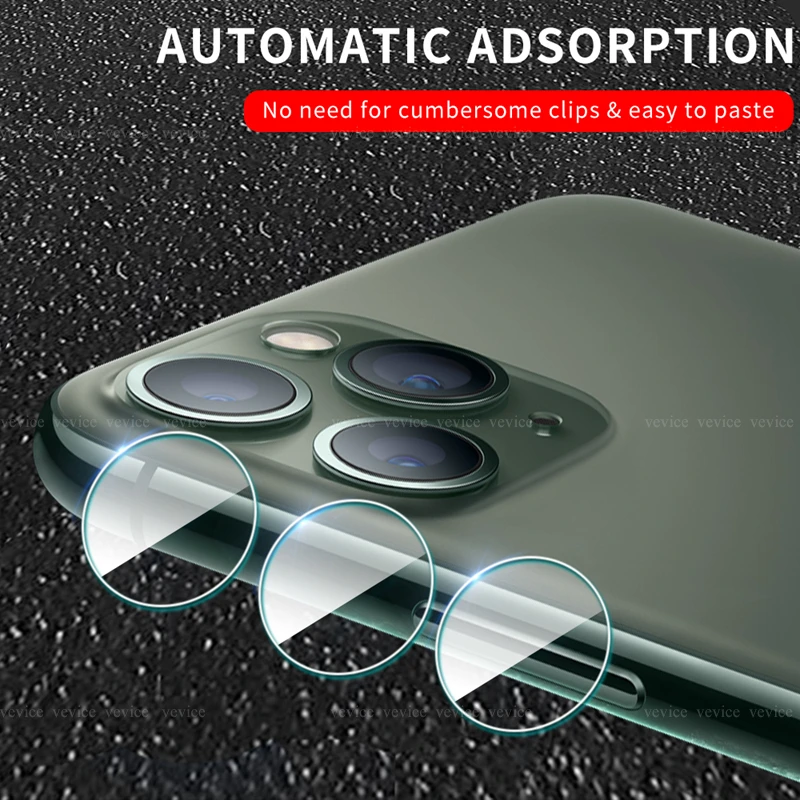 9D Camera Screen Protector Film For iPhone 11 7 8 Rear Camera Lens Tempered Glass For iPhone 8 7 Plus 11 Pro max 2019 HD Film