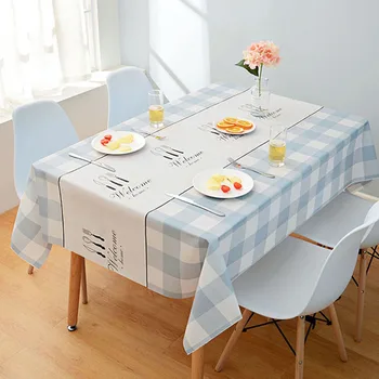 Nordic Style Coffee Table Tablecloth Household Plastic Disposable Tablecloth Rectangular Waterproof Oil-proof Table Mat Kitchen 
Nordic Style Coffee Table Tablecloth Household Plastic Disposable Tablecloth Rectangular Waterproof Oil-proof Table Mat Kitchen