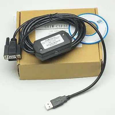 DHL/EMS 10 Sets CS1W-CIF31 CS1WCIF31 Programming Cable USB to RS232 Conversion for for OM-RON PLC -h2
