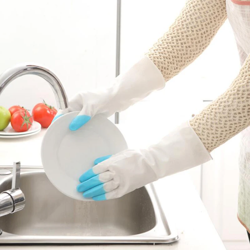 1Pair Universal Latex Kitchen Cleaning Gloves Waterproof Long Sleeve Wash Dishes Dishwashing Gloves Home Cleaning Tool
1Pair Universal Latex Kitchen Cleaning Gloves Waterproof Long Sleeve Wash Dishes Dishwashing Gloves Home Cleaning Tool