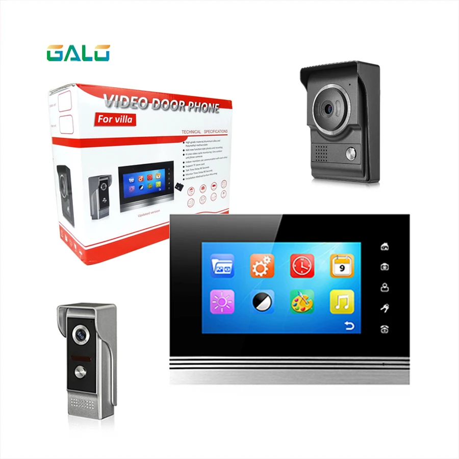 Upgrade 7'' Color Wired Video Intercom Indoor Unit Monitor Screen Black Touch Metal Display Video Doorphone 25 chord Door Phone
Upgrade 7'' Color Wired Video Intercom Indoor Unit Monitor Screen Black Touch Metal Display Video Doorphone 25 chord Door Phone