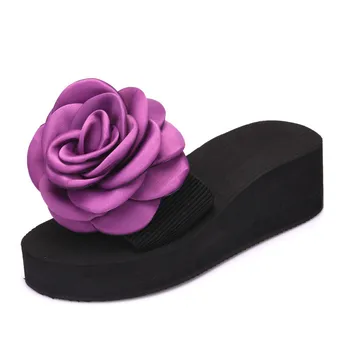 Summer Woman Shoes Platform Beach Slippers Wedge Flip Flops High Heel Slippers For Women Sandals Rose Flowers XKD8010
Summer Woman Shoes Platform Beach Slippers Wedge Flip Flops High Heel Slippers For Women Sandals Rose Flowers XKD8010