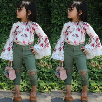 US 2PCS Infant Kids Baby Girl 18M-6Y Floral Dress Top+Denim Pants Clothes Outfit 
US 2PCS Infant Kids Baby Girl 18M-6Y Floral Dress Top+Denim Pants Clothes Outfit