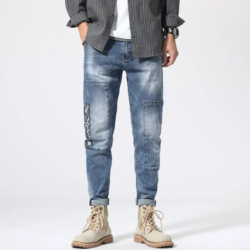 Spring Men's Jeans Streetwear Straight Korean Trend Fashion Personality Simplicity Trousers Loose Casual Wide-leg Denim Pants
Spring Men's Jeans Streetwear Straight Korean Trend Fashion Personality Simplicity Trousers Loose Casual Wide-leg Denim Pants