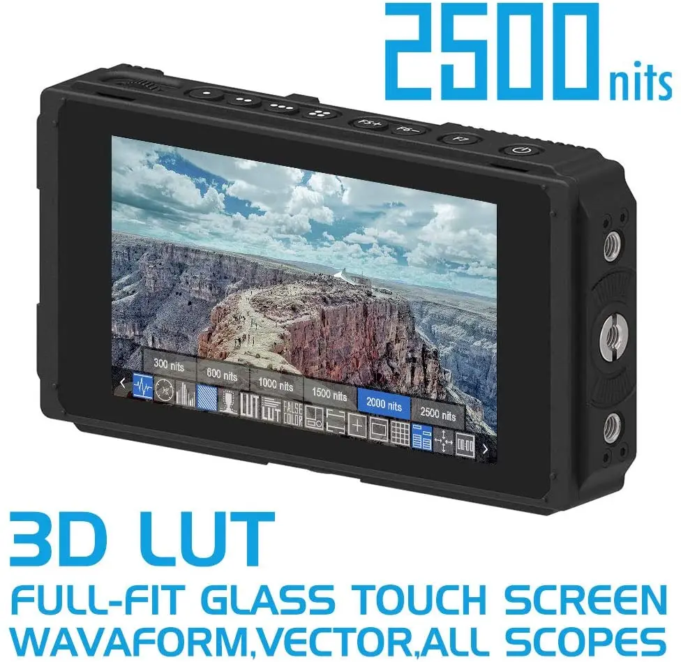 Fotga E50 5 Inch Ultra Bright 2500nit DSLR Touch Screen Field Camera Monitor 3D LUT,3G SDI,Wavaform,Vector,4K HDMI
Fotga E50 5 Inch Ultra Bright 2500nit DSLR Touch Screen Field Camera Monitor 3D LUT,3G SDI,Wavaform,Vector,4K HDMI