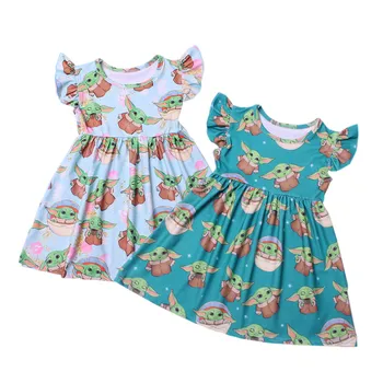 New Mandalorian Baby Yoda Toddler Girl Dress Boutique Milk Silk Kids Dresses for Girls Summer Clothes Movie character Costume
New Mandalorian Baby Yoda Toddler Girl Dress Boutique Milk Silk Kids Dresses for Girls Summer Clothes Movie character Costume