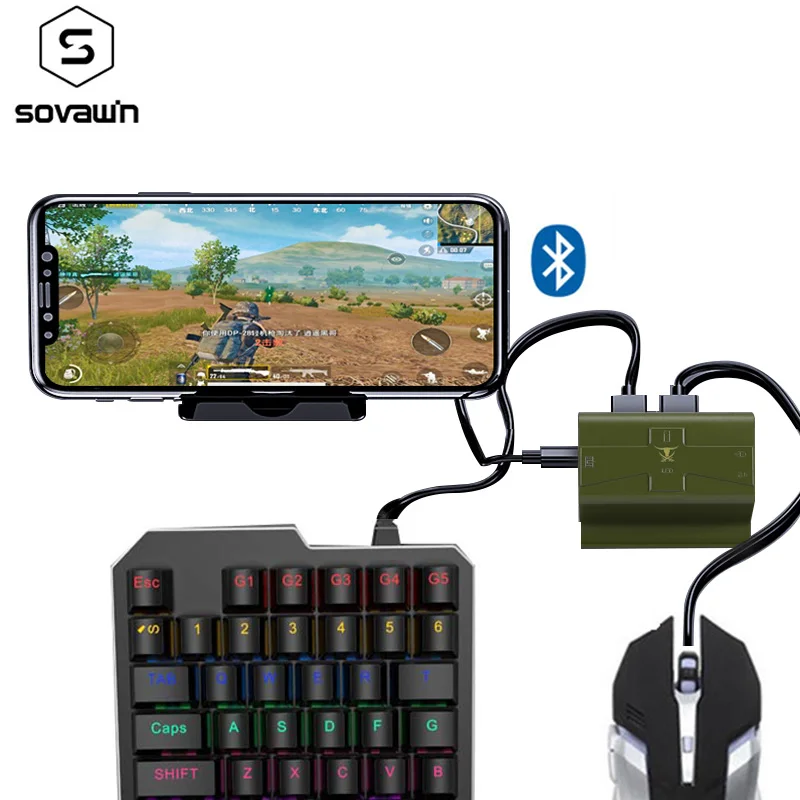 Plug and Play PUBG Mobile Gamepad Controller Gaming Keyboard Mouse Converter For iPhone to PC Adapter Dual Mode Connect Android
Plug and Play PUBG Mobile Gamepad Controller Gaming Keyboard Mouse Converter For iPhone to PC Adapter Dual Mode Connect Android