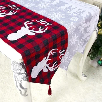 New Style Thick Polyester Cotton Table Flag 35x180cm Elk Snow New Year Party Activities Christmas Family Table Decoration B279D
New Style Thick Polyester Cotton Table Flag 35x180cm Elk Snow New Year Party Activities Christmas Family Table Decoration B279D