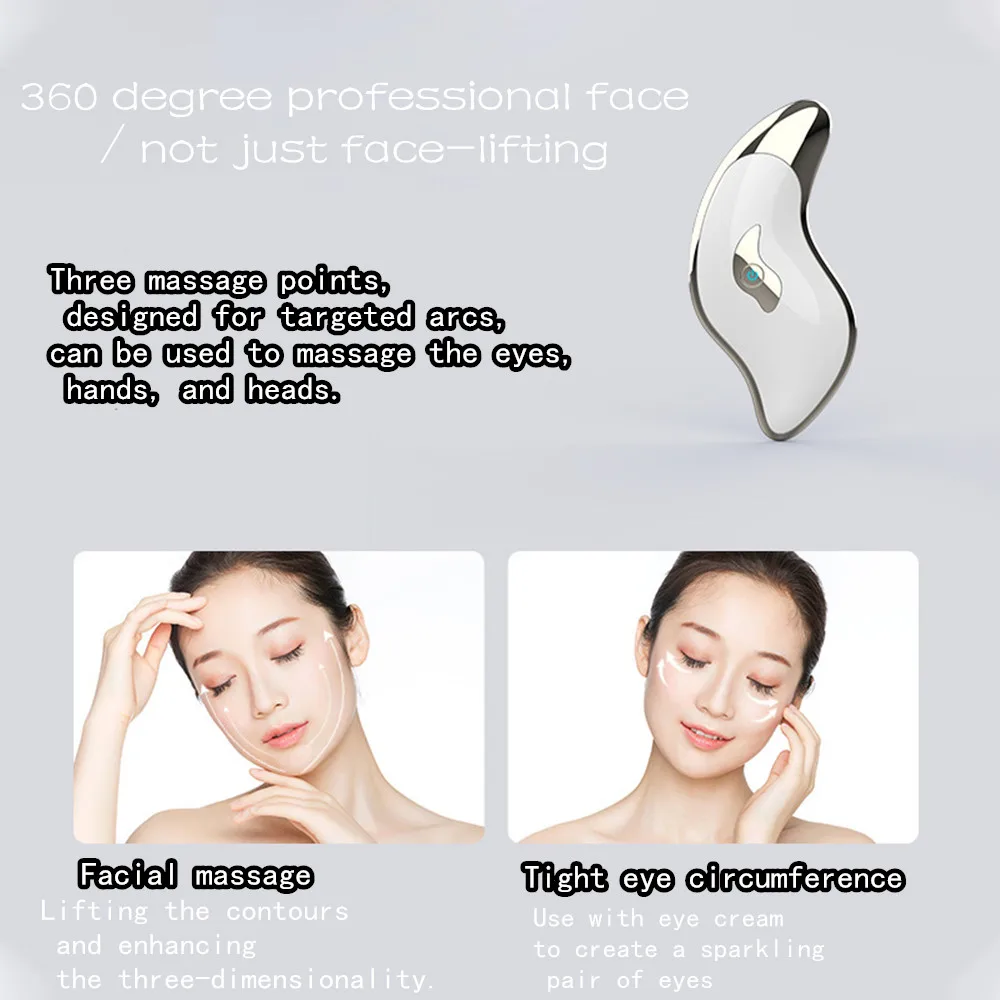 Face Scraping Massager Electric Scraping USB Rechargeable Facial Plate Body Massage Face Lift Winkle Remover Guasha Slimming
Face Scraping Massager Electric Scraping USB Rechargeable Facial Plate Body Massage Face Lift Winkle Remover Guasha Slimming