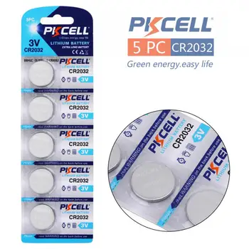 PKCELL 5pcs 220mAh 3V CR2032 Lithium Button Battery for Remote Controls /Cameras / Electronic Instruments
PKCELL 5pcs 220mAh 3V CR2032 Lithium Button Battery for Remote Controls /Cameras / Electronic Instruments