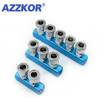 Pneumatic Fitting 1/4 Self-locking C type Quick Connector Air Gas Distributor For Pump Tool Coupler Manifold Multi Splitter
Pneumatic Fitting 1/4 Self-locking C type Quick Connector Air Gas Distributor For Pump Tool Coupler Manifold Multi Splitter