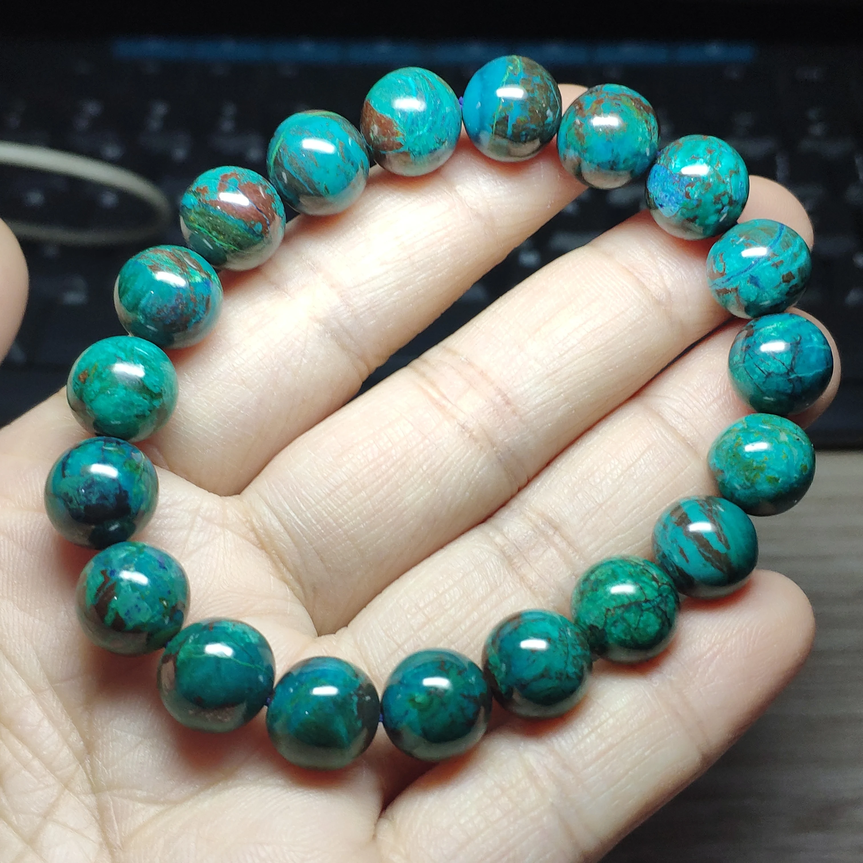 10mm Genuine Natural Azulite Malachite Bracelet Women Men Healing Stone Stretch Gemstone Round Beads Crystal Bracelet AAAAA
10mm Genuine Natural Azulite Malachite Bracelet Women Men Healing Stone Stretch Gemstone Round Beads Crystal Bracelet AAAAA