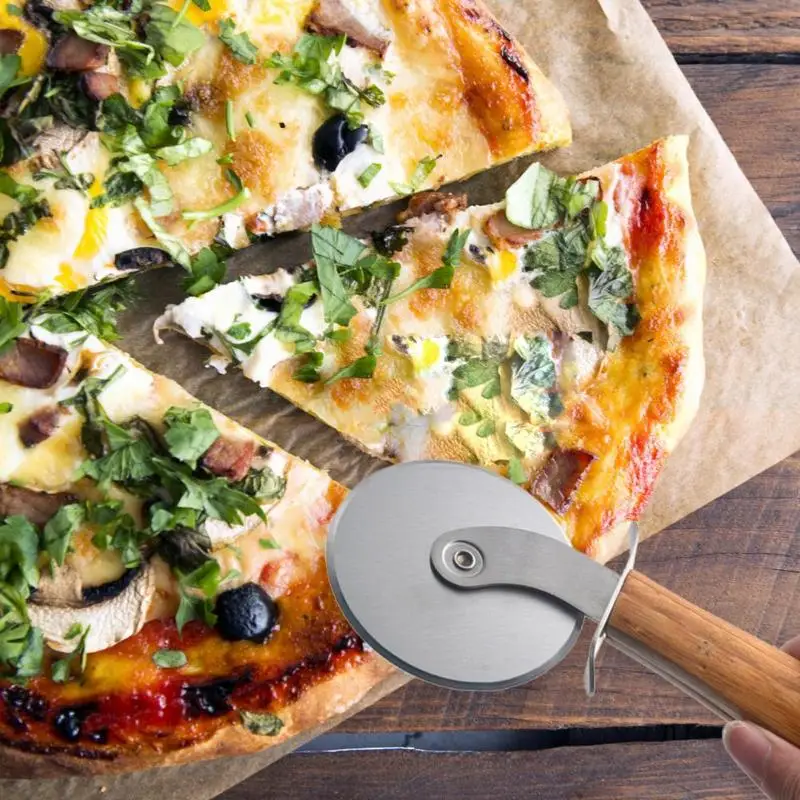 Pizza Peel Shovel With Wood Handle Stainless Steel Round Wheel Cake Bread Cutter Kitchen Tool Pizza Shovel Knives Accessories
Pizza Peel Shovel With Wood Handle Stainless Steel Round Wheel Cake Bread Cutter Kitchen Tool Pizza Shovel Knives Accessories
